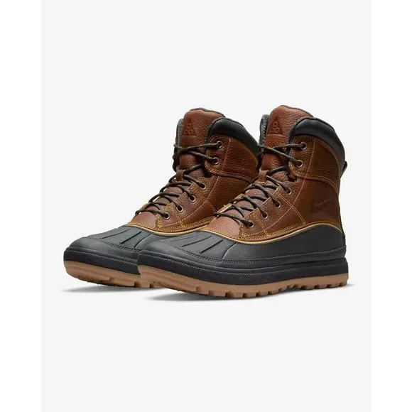 Nike ACG Woodside II 525393-770 Men's Gold Leaf Anthracite Leather Shoes WOO174 - Picture 8 of 10